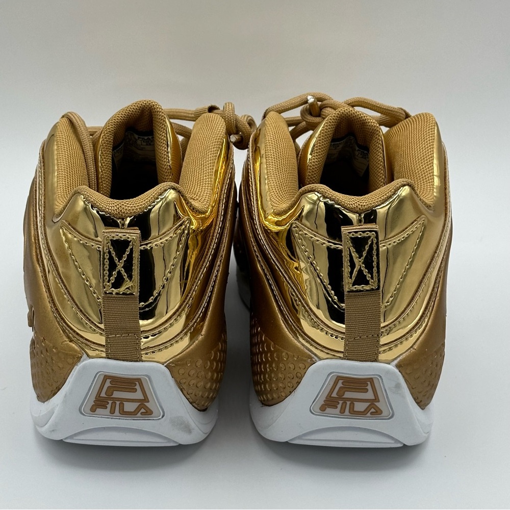 Fila Grant Hill 3 Metallic Gold Athletic Basketball Shoes Sz Men 7 Women… - Picture 4 of 8